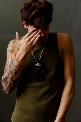 Urban Outfitters Bubble Link Chain Necklace in Silver, Men's at Urban Outfitters