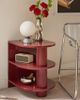Urban Outfitters Cam Lacquered 3-Tier Storage Side Table in Maroon at Urban Outfitters - 1