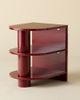 Urban Outfitters Cam Lacquered 3-Tier Storage Side Table in Maroon at Urban Outfitters - 2