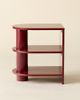 Urban Outfitters Cam Lacquered 3-Tier Storage Side Table in Maroon at Urban Outfitters - 3