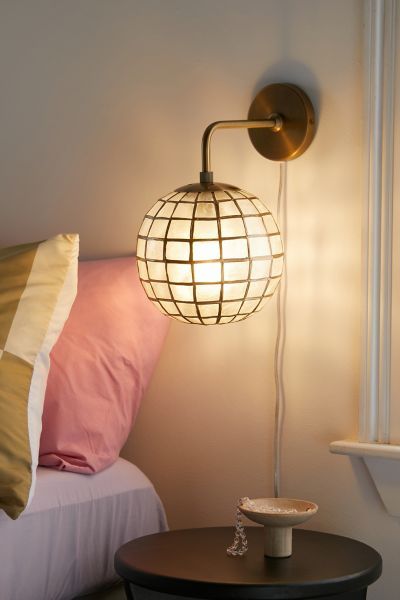 Urban Outfitters Capiz Sconce in Ivory at Urban Outfitters