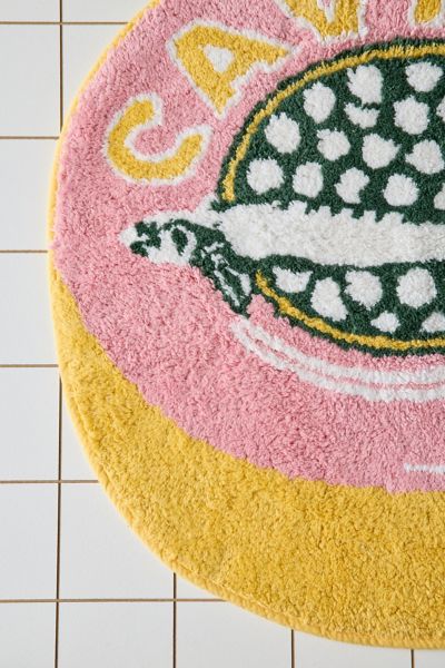 Plush Round Bath Mat - Thumbnail 4