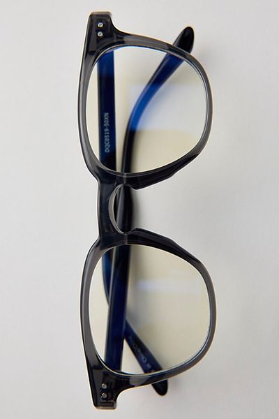 Urban Outfitters Charles Round Blue Light Glasses in Grey, Men's at Urban Outfitters