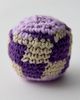 Urban Outfitters Checkered Crochet Footbag in Purple at Urban Outfitters - 1