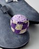 Urban Outfitters Checkered Crochet Footbag in Purple at Urban Outfitters - 2