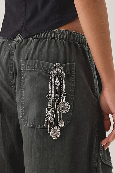 Urban Outfitters Chelsea Charms Chatelaine Clip in Silver at Urban Outfitters