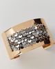 Urban Outfitters Chime Mixed Metal Cuff Bracelet in Gold, Women's at Urban Outfitters - 1