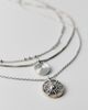 Urban Outfitters Circle Charm Pendant Layering Necklaces Set in Silver, Women's at Urban Outfitters - 2