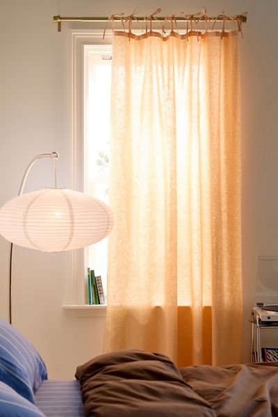 Urban Outfitters Classic Linen-Blend Window Panel in Almond Cream at Urban Outfitters