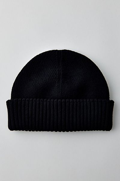 Urban Outfitters Clean Short Roll Beanie in Black, Men's at Urban Outfitters