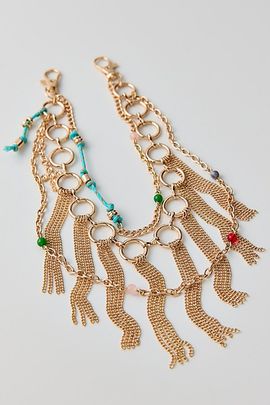 Urban Outfitters Cord Fringe Pant Chain in Gold, Women's at Urban Outfitters