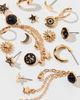 Urban Outfitters Cosmic Enameled Multi Earrings Set in Black, Women's at Urban Outfitters - 1