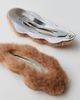 Urban Outfitters Cozy Faux Fur Snap Clips in Brown, Women's at Urban Outfitters - 3