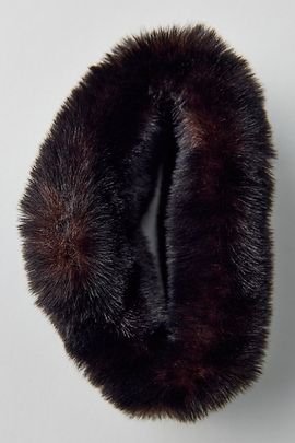 Urban Outfitters Cozy Puff Faux Fur Claw Clip in Black, Women's at Urban Outfitters