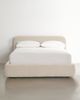 Urban Outfitters Daphne Upholstered Boucle Platform Bed in Ivory at Urban Outfitters - 1