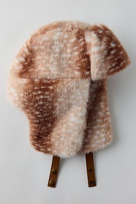 Urban Outfitters Deer Pattern Trapper Hat in Bambi, Women's at Urban Outfitters