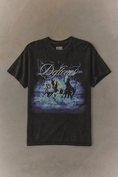 Urban Outfitters Deftones Horses Graphic Tee in Black, Men's at Urban Outfitters