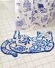 Urban Outfitters Delft Cat Shaped Tufted Bath Mat in Blue at Urban Outfitters - 1