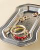 Urban Outfitters Desert Rose Etched Ceramic Trinket Tray in Silver at Urban Outfitters - 2