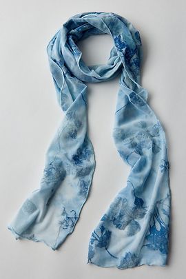 Urban Outfitters Devore Skinny Scarf in Sky, Women's at Urban Outfitters