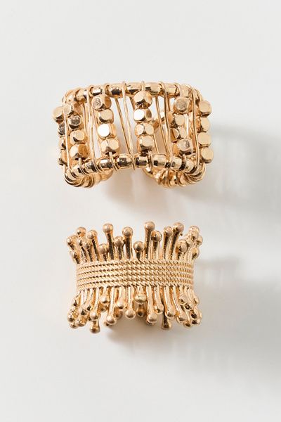Urban Outfitters Diana Disco Statement Rings Set in Gold, Women's at Urban Outfitters