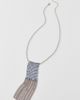 Urban Outfitters Disco Fringe Metal Scarf Necklace in Silver, Women's at Urban Outfitters - 1