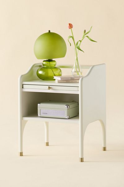 Urban Outfitters Doe Pull-Out Tray Storage Nightstand in Ivory at Urban Outfitters