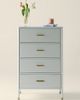 Urban Outfitters Doe Tall 4-Drawer Flip-Top Mirror Dresser in Ivory at Urban Outfitters - 1