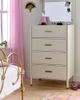 Urban Outfitters Doe Tall 4-Drawer Flip-Top Mirror Dresser in Ivory at Urban Outfitters - 2