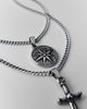 Urban Outfitters Double Pendant Layering Necklaces Set in Silver, Men's at Urban Outfitters - 2