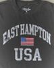 Urban Outfitters East Hampton USA Graphic Tee in Washed Charcoal, Men's at Urban Outfitters - 2