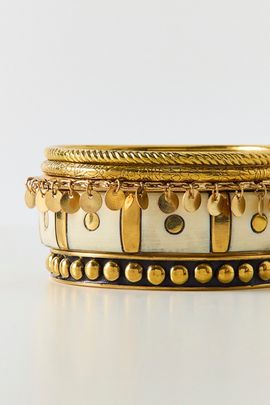 Urban Outfitters Eclectic Boho Bangle Bracelets Set in Gold, Women's at Urban Outfitters