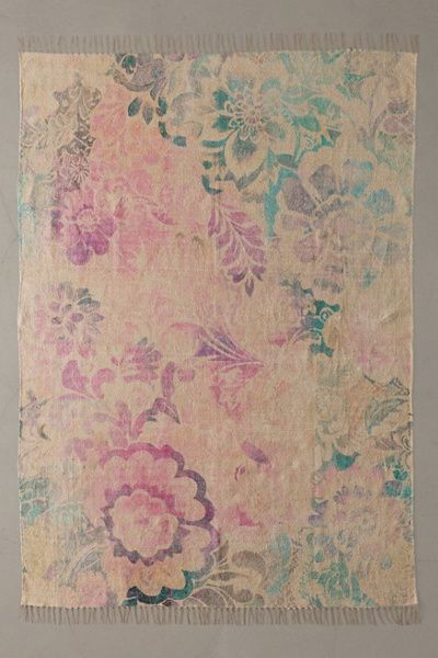 Urban Outfitters Enisa Floral Digital Printed Chenille Rug at Urban Outfitters