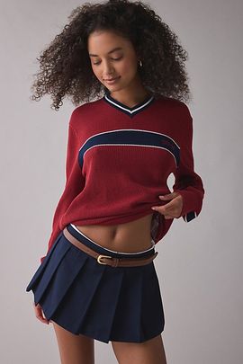Urban Outfitters Essential Thin Leather Belt in Black/Silver, Women's at Urban Outfitters