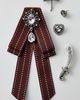 Urban Outfitters Estelle Ribbon Brooch Set in Maroon at Urban Outfitters - 2