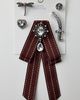 Urban Outfitters Estelle Ribbon Brooch Set in Maroon at Urban Outfitters - 4
