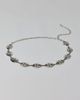 Urban Outfitters Etched Flower Metal Chain Belt in Silver, Women's at Urban Outfitters - 2
