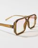 Urban Outfitters Ezra Square Aviator Readers in Green, Men's at Urban Outfitters - 2