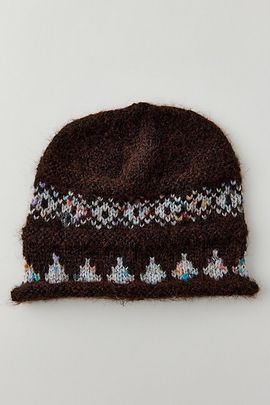 Urban Outfitters Fair Isle Roll Beanie in Brown, Men's at Urban Outfitters