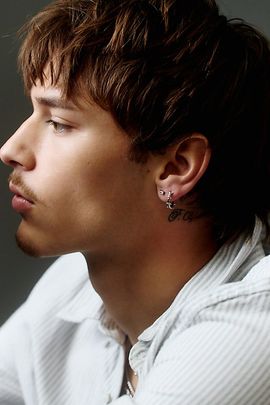Urban Outfitters Faux Diamond Waterproof Stud Earrings in Silver, Men's at Urban Outfitters