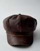 Urban Outfitters Faux Leather Baker Boy Hat in Brown, Women's at Urban Outfitters - 1