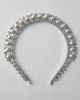 Urban Outfitters Feyra Rhinestone & Pearl Crown Headband in Silver, Women's at Urban Outfitters - 1