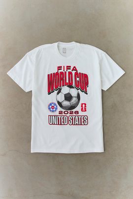 Urban Outfitters FIFA World Cup 2026 USA Rally Graphic Oversized Tee in White, Men's at Urban Outfitters