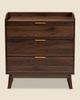 Urban Outfitters Finley Short 3-Drawer Dresser in Walnut at Urban Outfitters - 1