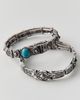 Urban Outfitters Floral Turquoise Stretch Bracelets Set in Silver, Women's at Urban Outfitters - 2