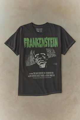Urban Outfitters Frankenstein Vintage Graphic Tee in Black, Men's at Urban Outfitters