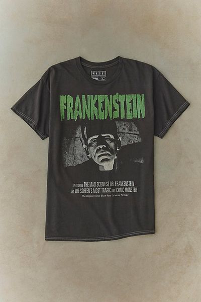 Urban Outfitters Frankenstein Vintage Graphic Tee in Black, Men's at Urban Outfitters