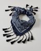 Urban Outfitters Fringe Trim Oversized Bandana in Black, Women's at Urban Outfitters - 4