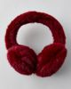 Urban Outfitters Fuzzy Heart Earmuffs in Red, Women's at Urban Outfitters - 1
