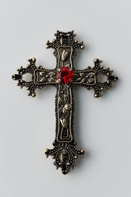 Urban Outfitters Gem Cross Hair Clip in Gold, Women's at Urban Outfitters